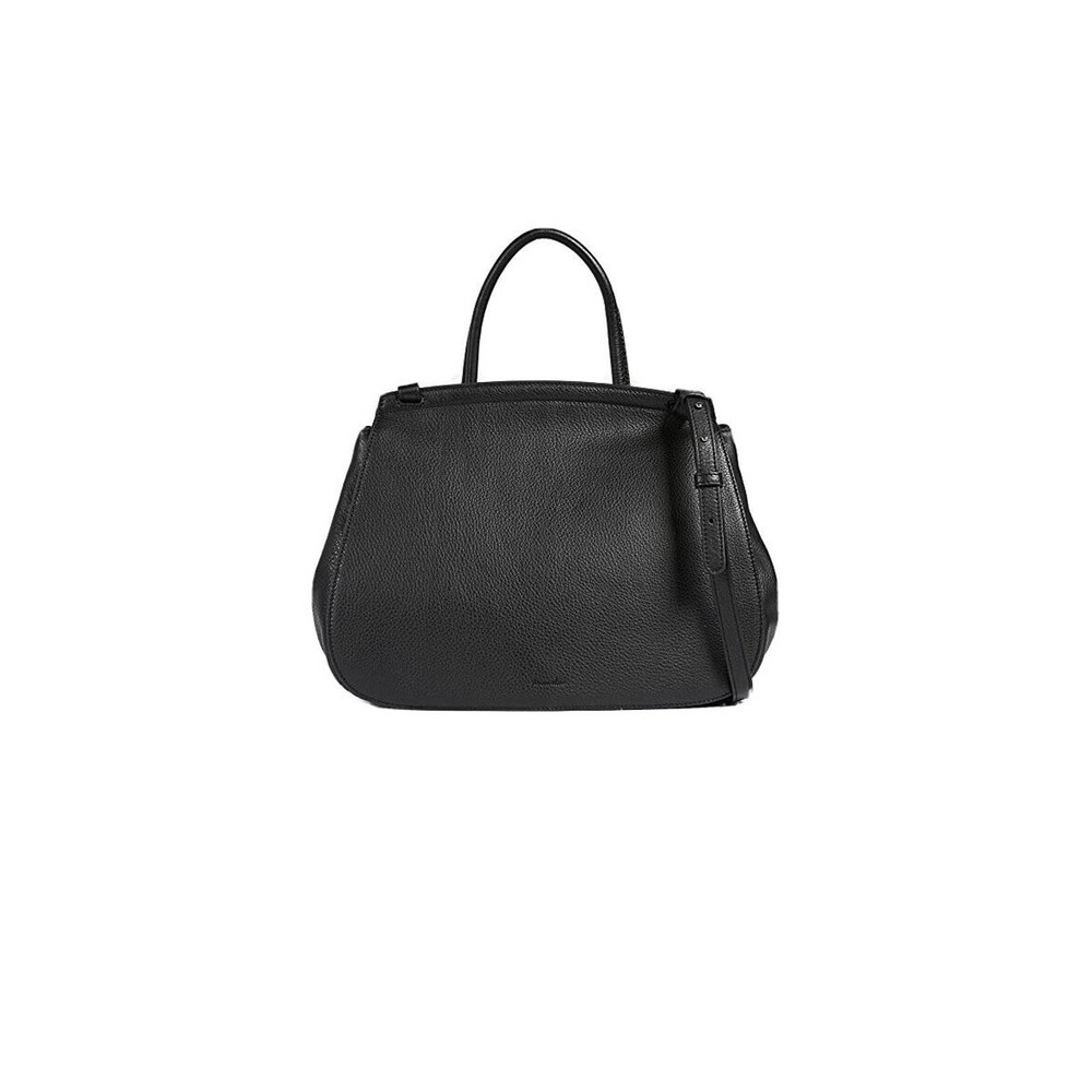 Steven Alan Black Pebbled Leather Kate Satchel/Crossbody Like new!